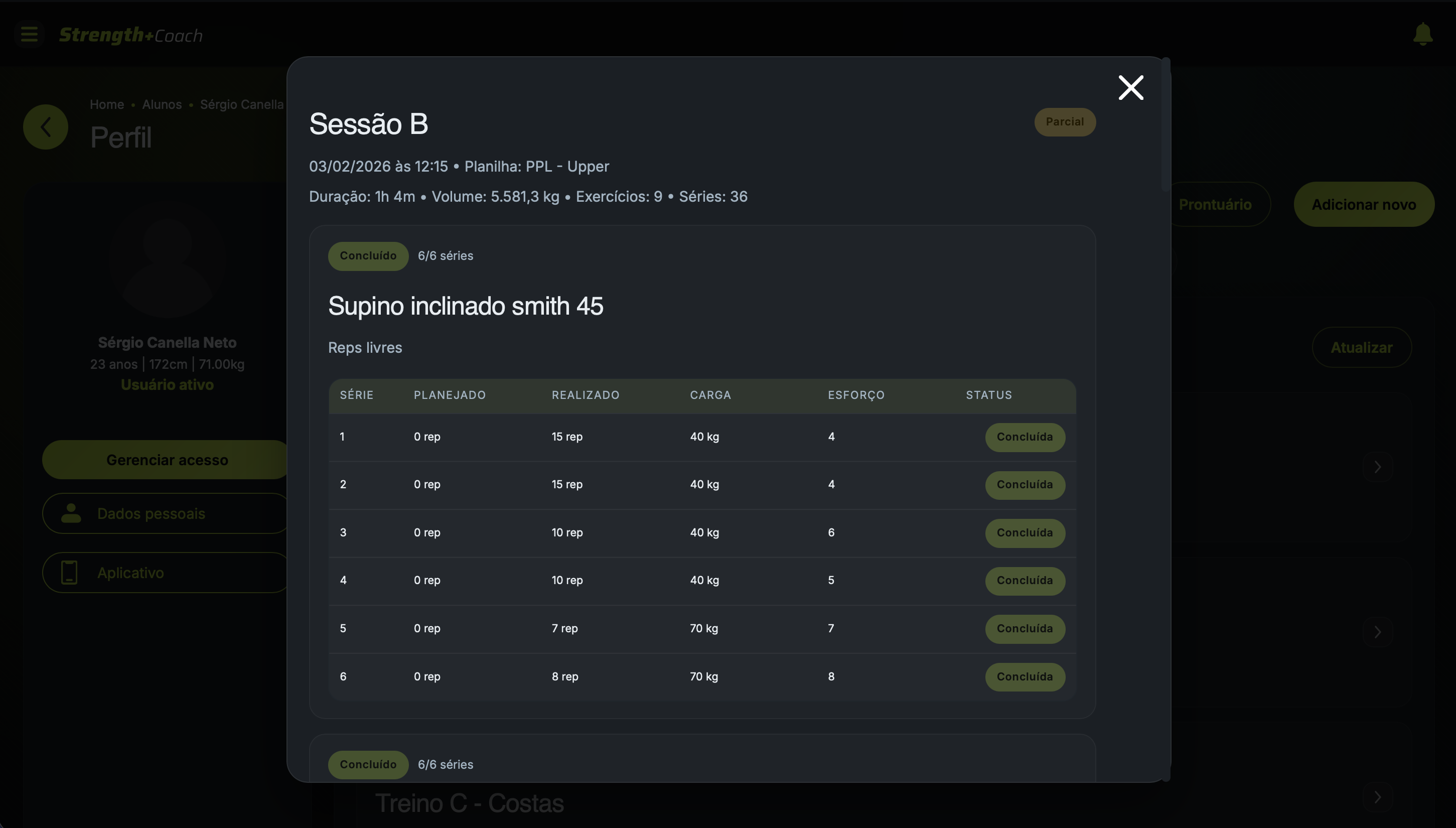 Avaliação do aluno