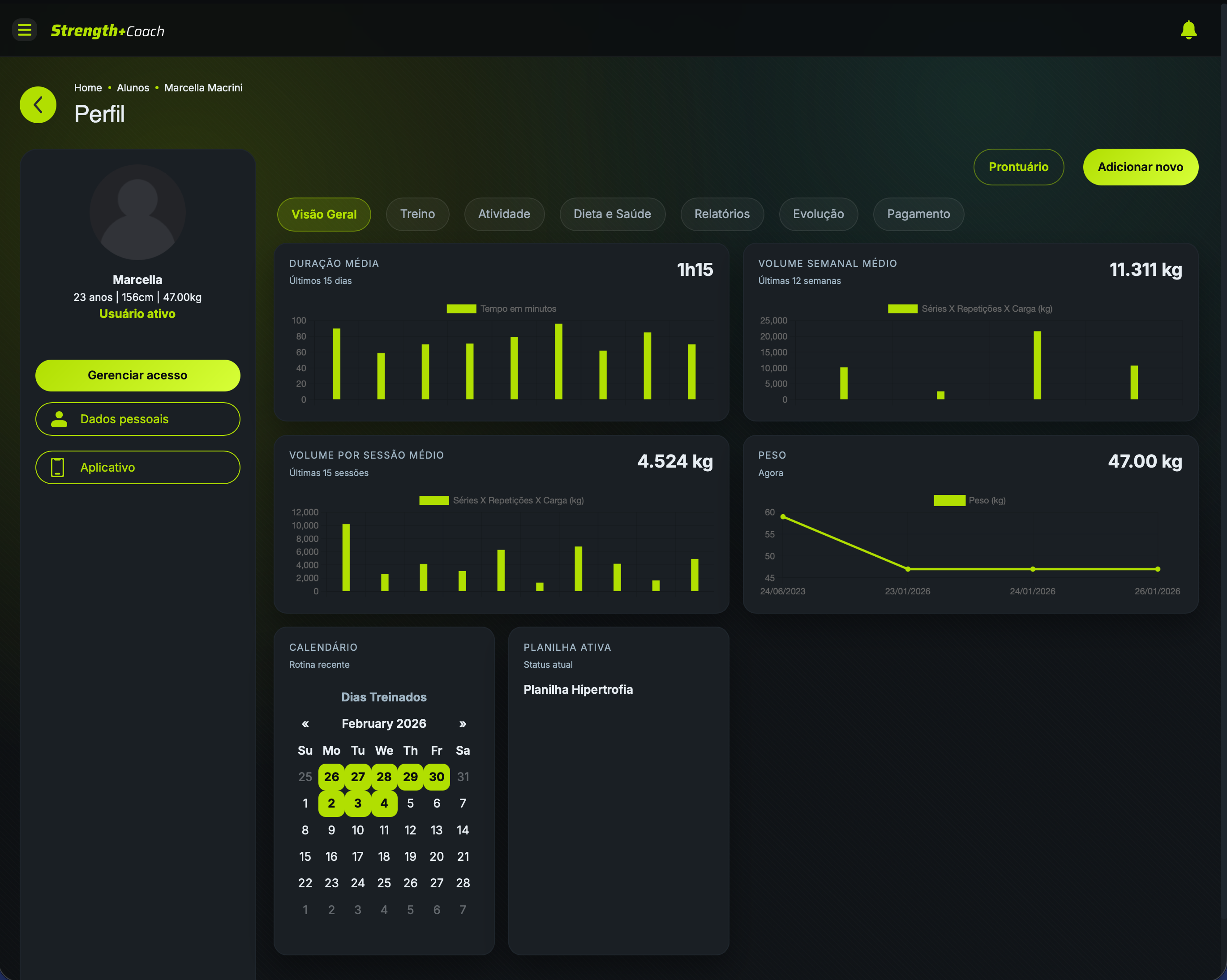 Acompanhamento de alunos